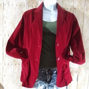 🎀 Merci Jrs sz 9 red button up blazer